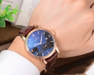 Omega Automatic Mechanical Men’s Watch With Leather Strap 41mm Omega Automatic Mechanical Men’s Watch With Leather Strap 41mm